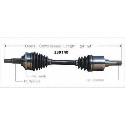 New CV Shaft by WORLDPARTS - 239140 pa1