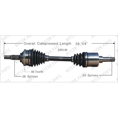 New CV Shaft by WORLDPARTS - 239140 pa2