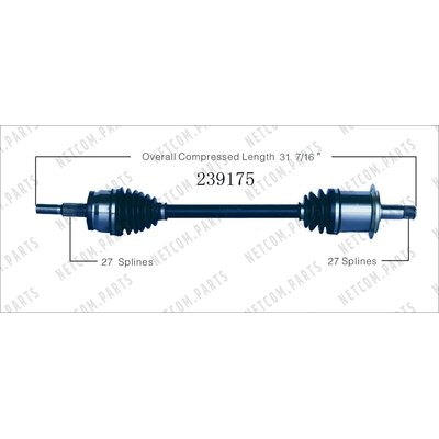 New CV Shaft by WORLDPARTS - 239175 pa2