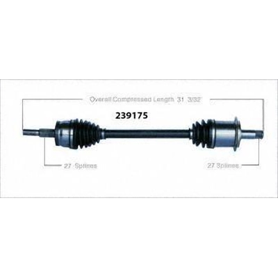 New CV Shaft by WORLDPARTS - 239175 pa3