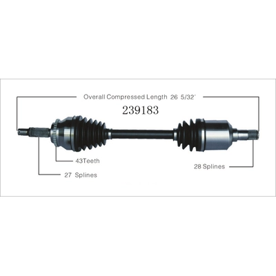 New CV Shaft by WORLDPARTS - 239183 pa2