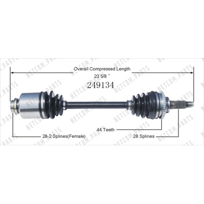 New CV Shaft by WORLDPARTS - 249134 pa2