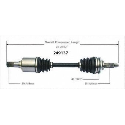 New CV Shaft by WORLDPARTS - 249137 pa1