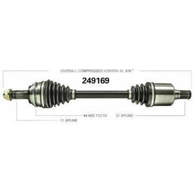 New CV Shaft by WORLDPARTS - 249169 pa1