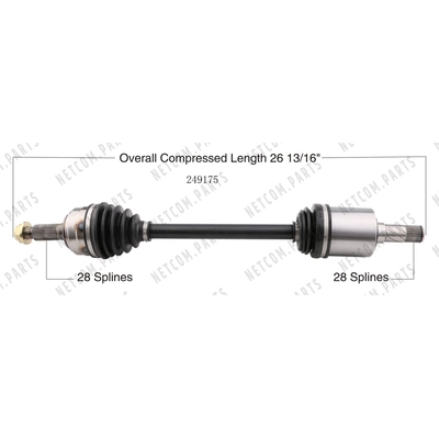 New CV Shaft by WORLDPARTS - 249175 pa1