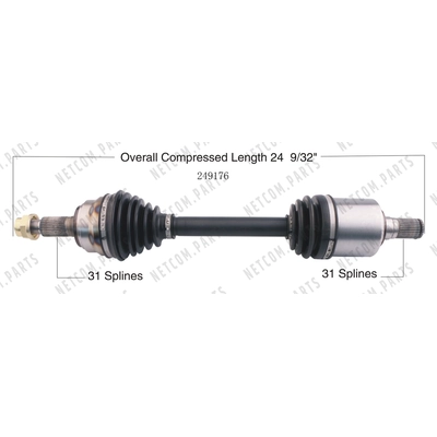 New CV Shaft by WORLDPARTS - 249176 pa1