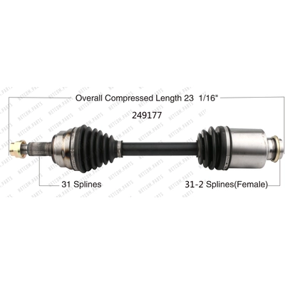 New CV Shaft by WORLDPARTS - 249177 pa1