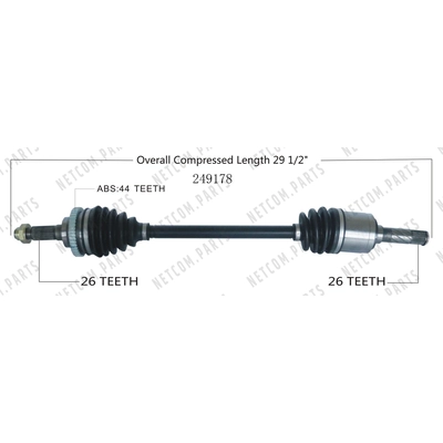 New CV Shaft by WORLDPARTS - 249178 pa1