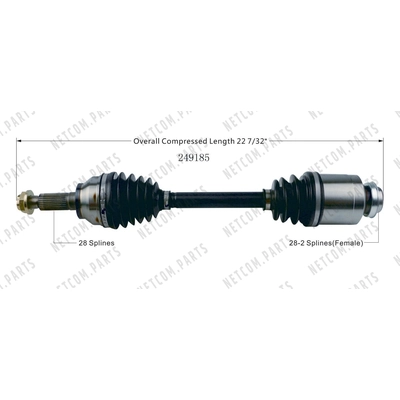 New CV Shaft by WORLDPARTS - 249185 pa1