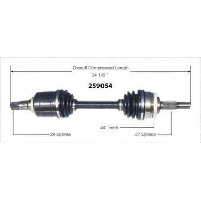 New CV Shaft by WORLDPARTS - 259054 pa1