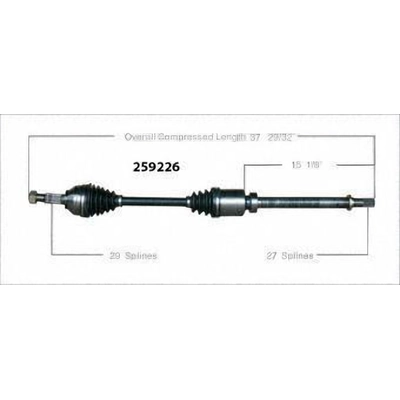 Arbre CV neuf by WORLDPARTS - 259226 pa2