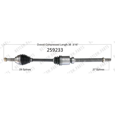 New CV Shaft by WORLDPARTS - 259233 pa2