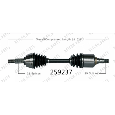 New CV Shaft by WORLDPARTS - 259237 pa1