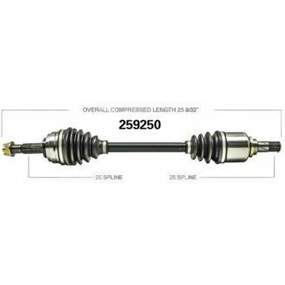 New CV Shaft by WORLDPARTS - 259250 pa1