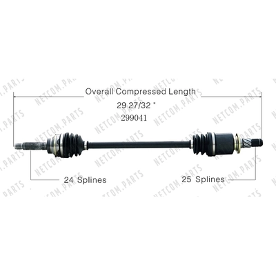 New CV Shaft by WORLDPARTS - 299041 pa1