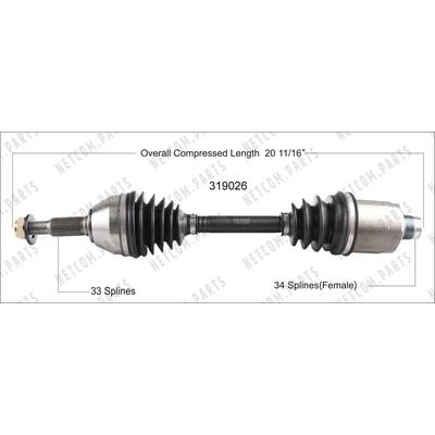 WORLDPARTS - 319026 - New CV Shaft pa1