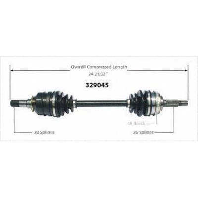 New CV Shaft by WORLDPARTS - 329045 pa1