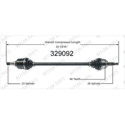 New CV Shaft by WORLDPARTS - 329092 pa2