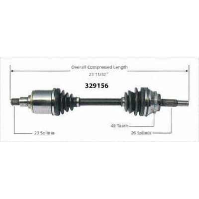 New CV Shaft by WORLDPARTS - 329156 pa2