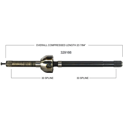 New CV Shaft by WORLDPARTS - 329166 pa2