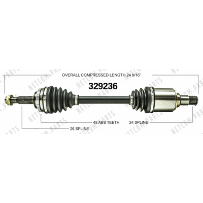 New CV Shaft by WORLDPARTS - 329236 pa1