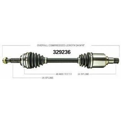 New CV Shaft by WORLDPARTS - 329236 pa2