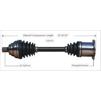 New CV Shaft by WORLDPARTS - 349088 pa4