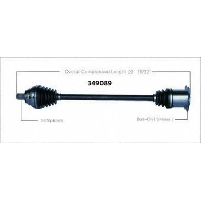 New CV Shaft by WORLDPARTS - 349089 pa1