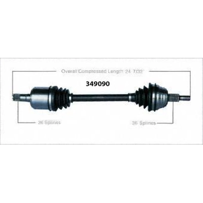 New CV Shaft by WORLDPARTS - 349090 pa3