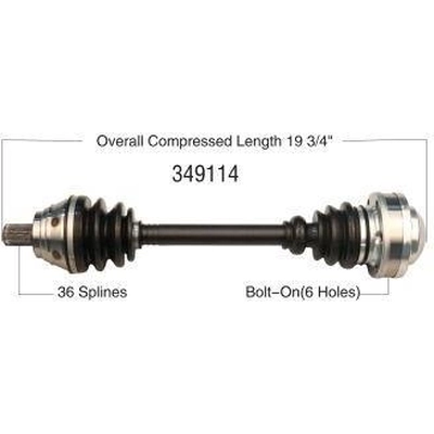 New CV Shaft by WORLDPARTS - 349114 pa1