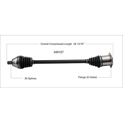 New CV Shaft by WORLDPARTS - 349127 pa1