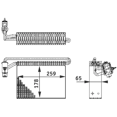 New Evaporator by MAHLE ORIGINAL - AE43-000P pa1