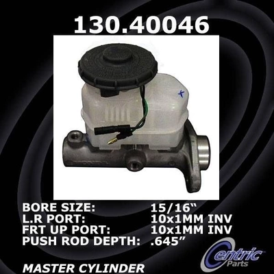 New Master Cylinder by CENTRIC PARTS - 130.40046 pa4