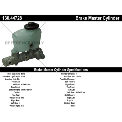 Maître-cylindre neuf by CENTRIC PARTS - 130.44728 pa1