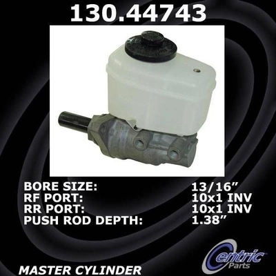 New Master Cylinder by CENTRIC PARTS - 130.44743 pa3