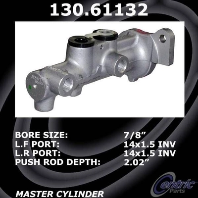 New Master Cylinder by CENTRIC PARTS - 130.61132 pa2