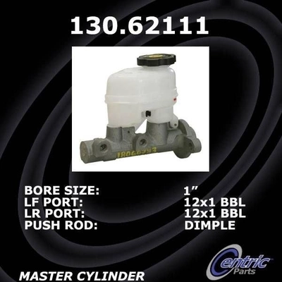 New Master Cylinder by CENTRIC PARTS - 130.62111 pa3