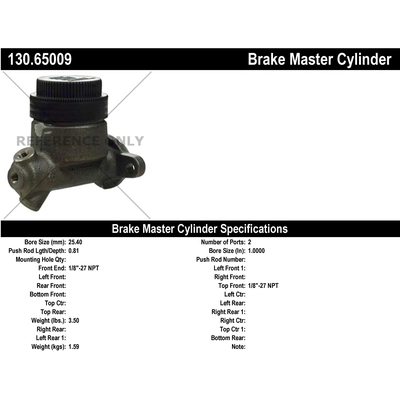 Maître-cylindre neuf by CENTRIC PARTS - 130.65009 pa1