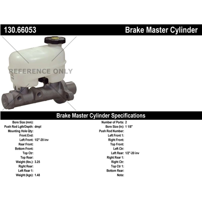 Maître-cylindre neuf by CENTRIC PARTS - 130.66053 pa1