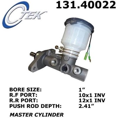 New Master Cylinder by CENTRIC PARTS - 131.40022 pa9