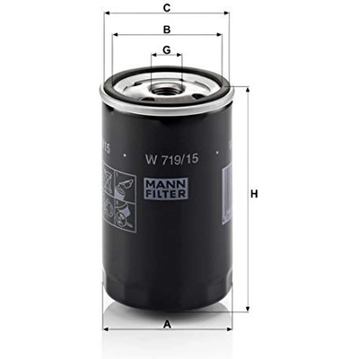 MANN-FILTER - W719/15 - Oil Filter pa7