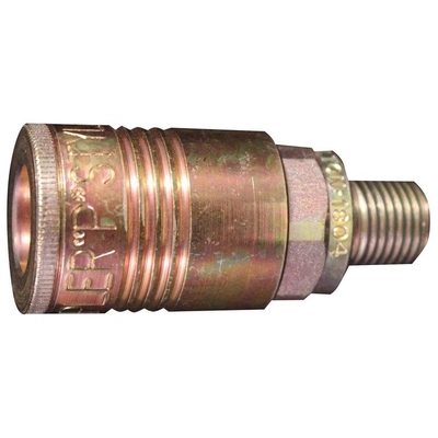 P-Style 1/4" (M) NPT x 3/8" 68 CFM Steel Quick Coupler Body, 5 Pieces (Pack of 5) by MILTON INDUSTRIES INC - 1804 pa1