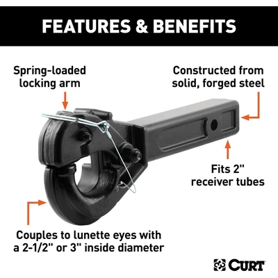 Pintle Hook by CURT MANUFACTURING - 48005 pa3