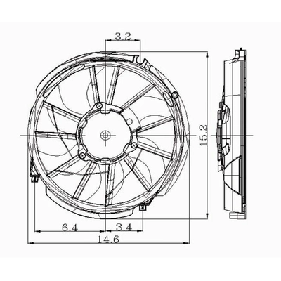 Radiator Cooling Fan Assembly - FO3115107 pa2