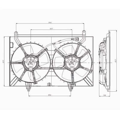 Radiator Cooling Fan Assembly - IN3115104 pa2