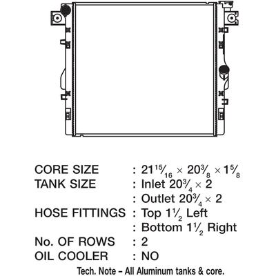 Radiator by CSF - 3466 pa1