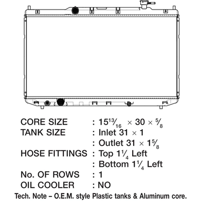 Radiator by CSF - 3605 pa1