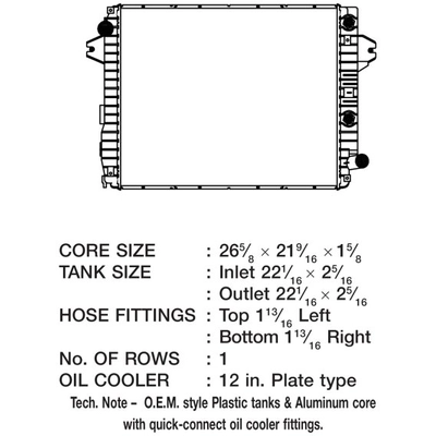 CSF - 3663 - Engine Coolant Radiateur pa2