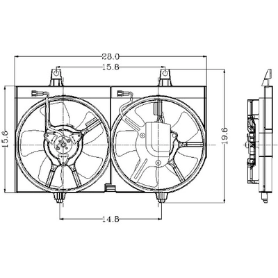 Assemblage de ventilateur de radiateur by GLOBAL PARTS DISTRIBUTORS - 2811494 pa1