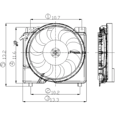 Assemblage de ventilateur de radiateur by GLOBAL PARTS DISTRIBUTORS - 2811513 pa1